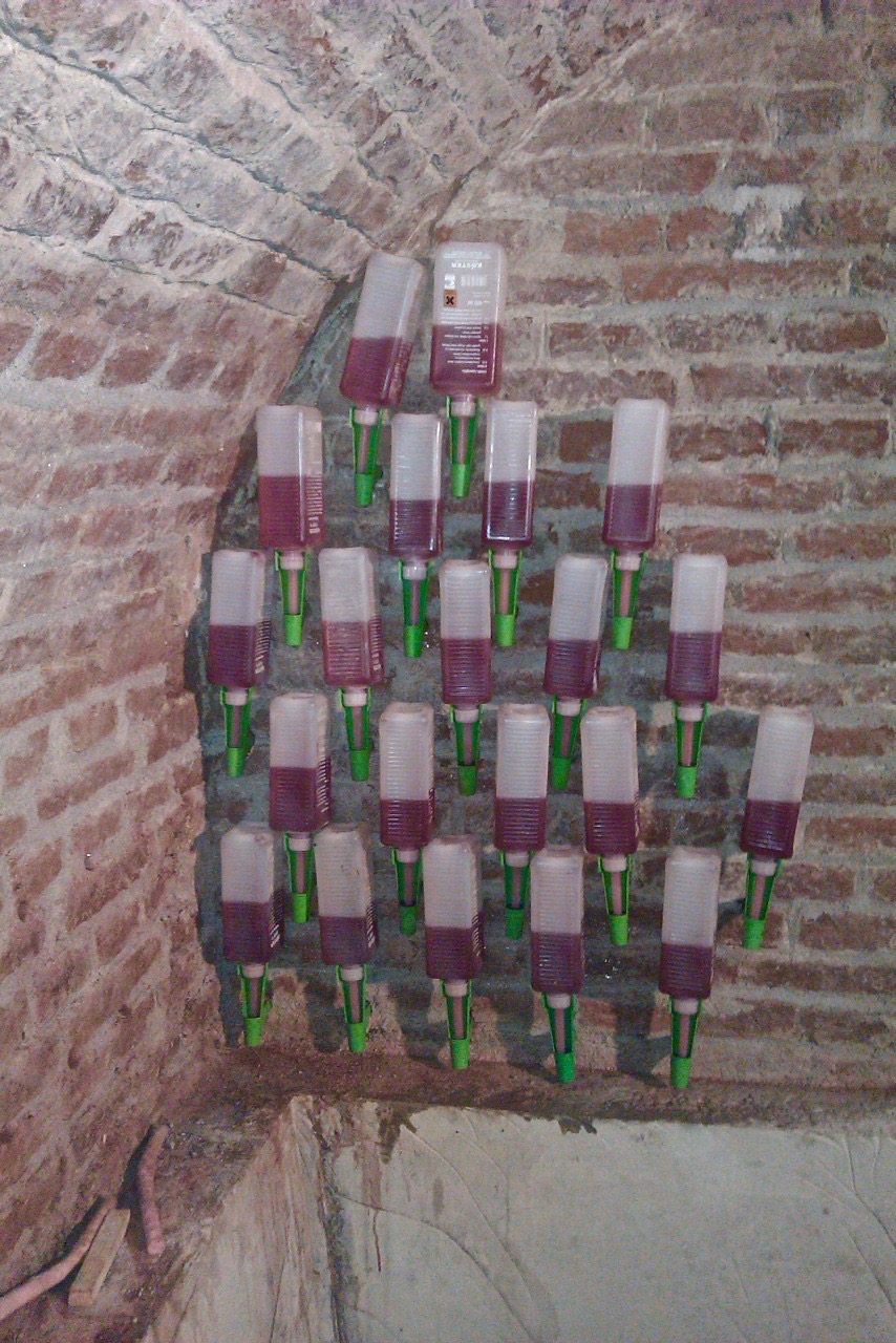 Optrekkend vocht muur 1