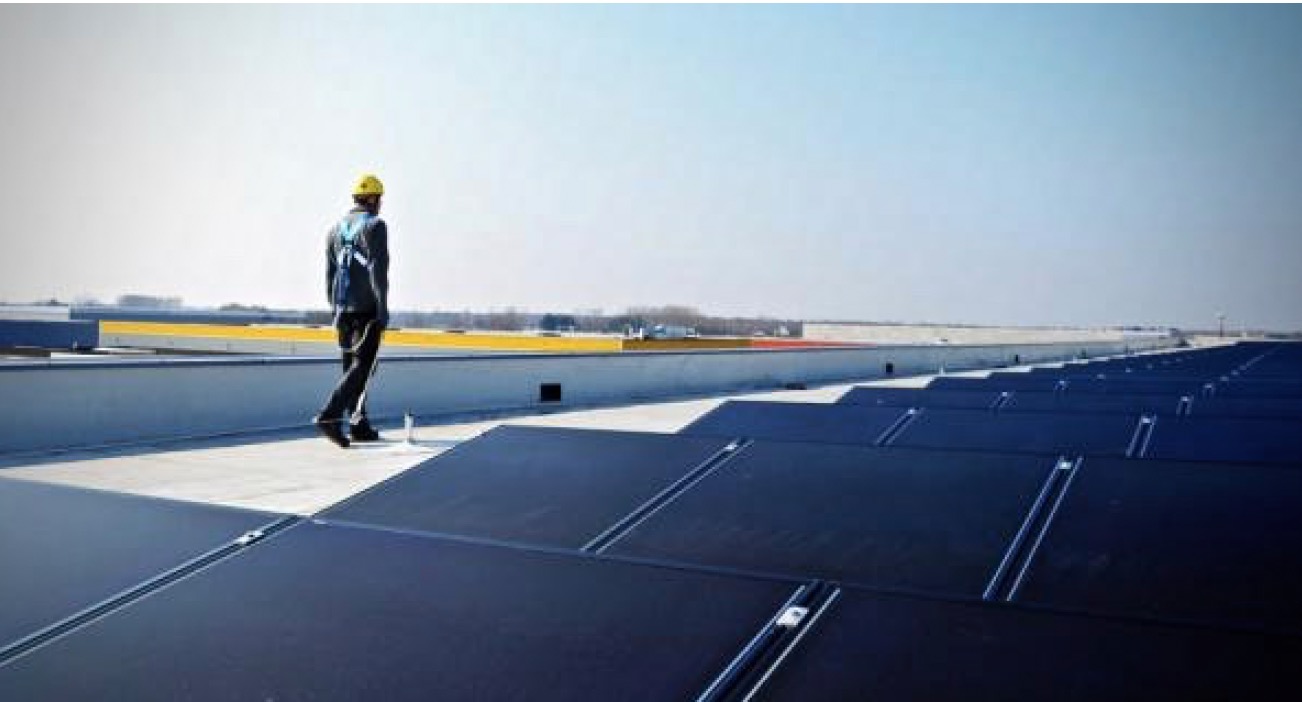 TPO dakbedekking en zonnepanelen